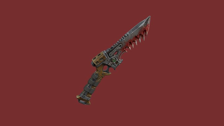 WH 40k Knife for Zombies 3D Model