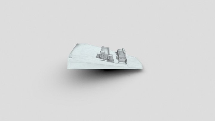Projeto Arquitetônico Condominio com terreno 3D Model