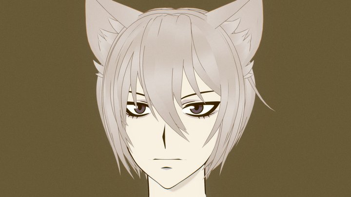 Tomoe head practice :] 3D Model