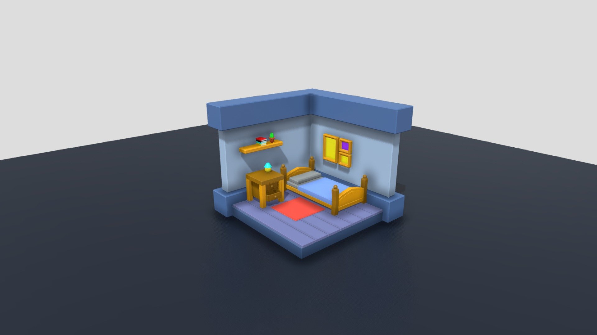 Isometric bedroom - Download Free 3D model by Skrekliam [97e9723 ...
