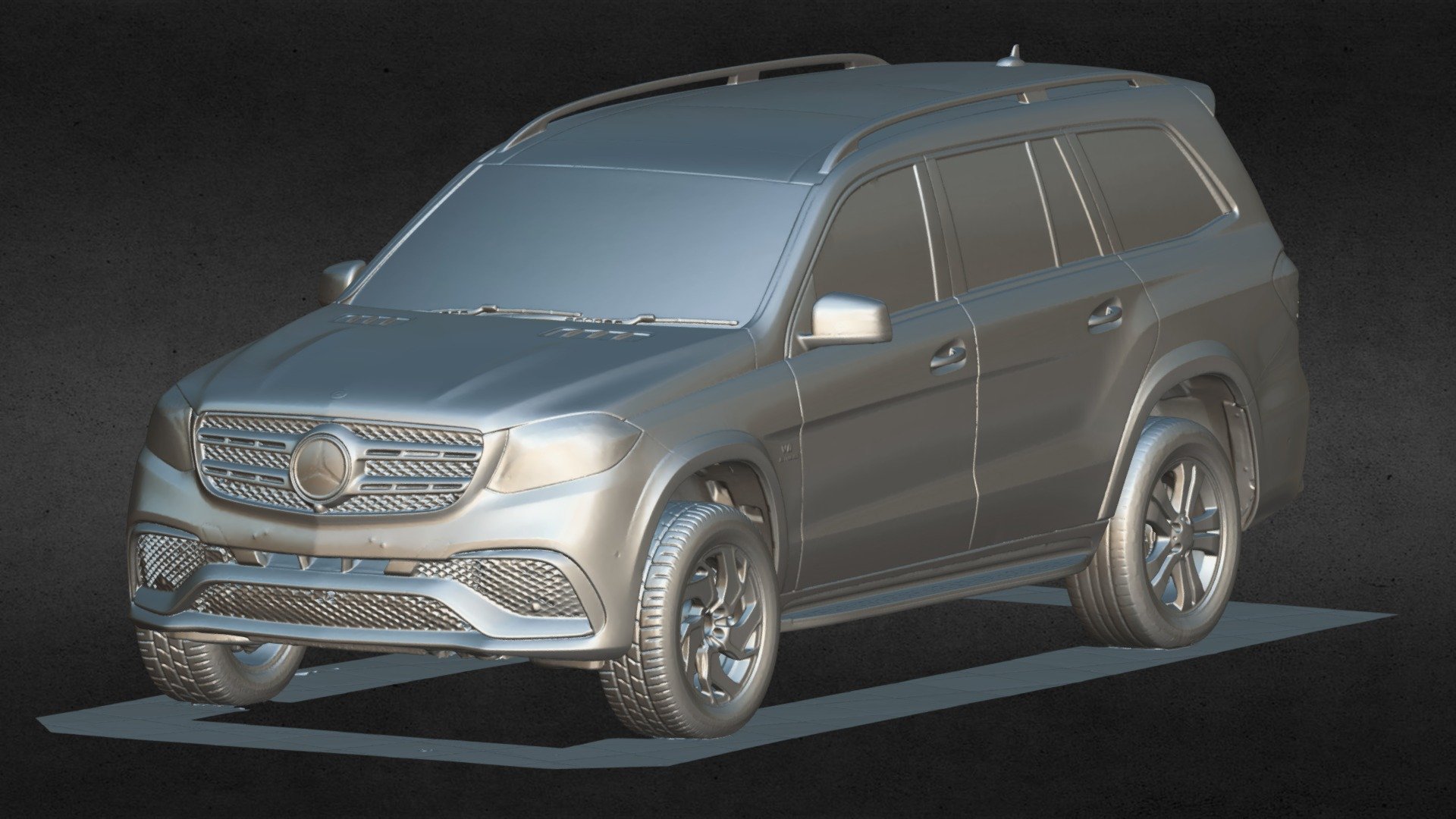 Mercedes GLS 63 - 3D model by Girts [97e995b] - Sketchfab