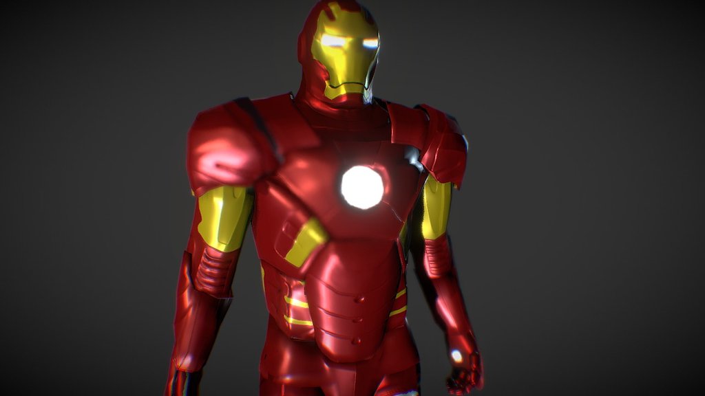 Low Poly Iron Man - Download Free 3D Model By Aneeqayounas (@Aneeqayounas)  [97Ea1D7]
