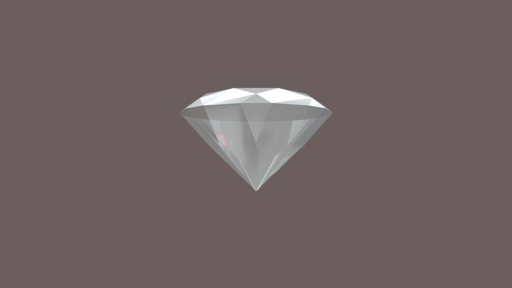 purple_diamond_crystal_gem 3D Model