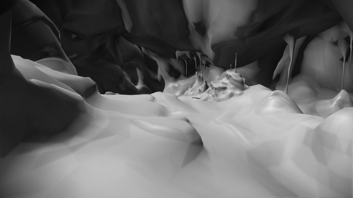 Fantasy Cave 3D Model