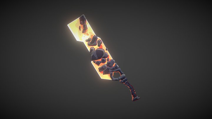 Magma Sword 3D Model