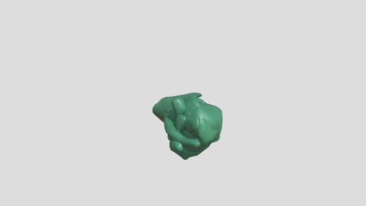 Pebbles the green cat – Kostenloses 3D-Modell STL