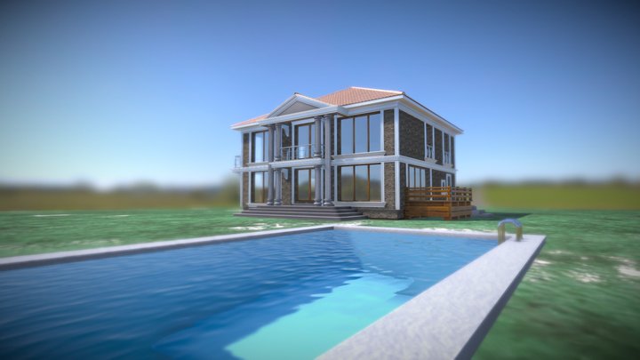 Manor countryhouse villa 3D Model
