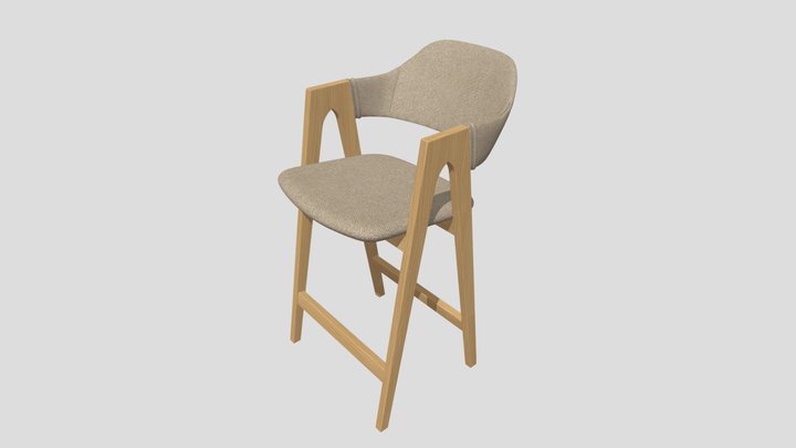 Полубарные стулья из массива дерева на заказ – Free 3D Model STL