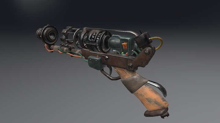 Workshop laser pistol 3D Model