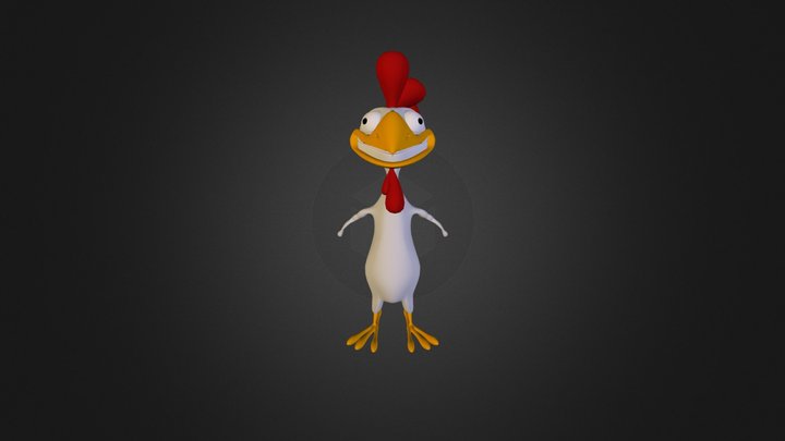 MODO Chicken 3D Model