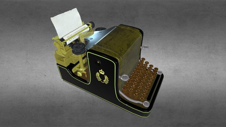 Granville Automatic Typewriter 3D Model