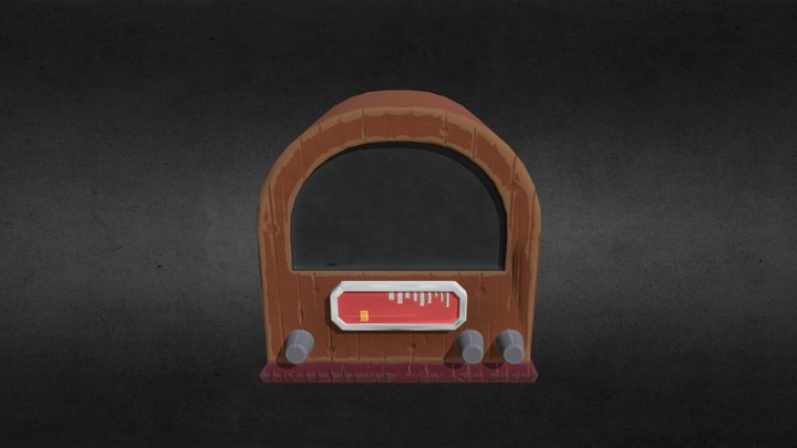 Stylized Radio 3D Model