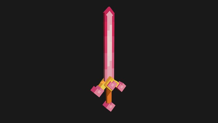 Valentines sword 3D Model
