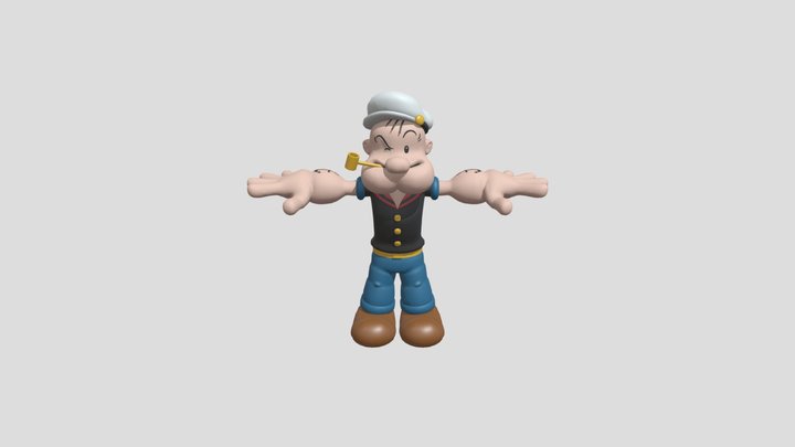Popeye (Sonic Rumble) – Gratis 3D-model STL