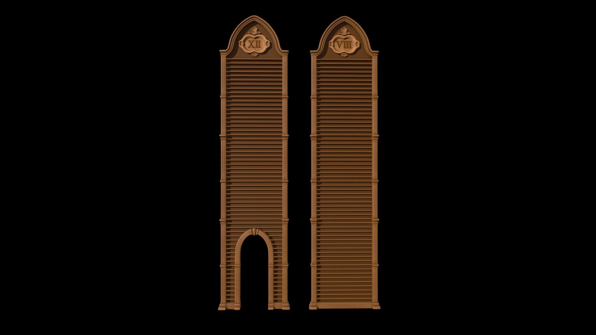 Bookcases (highpoly)