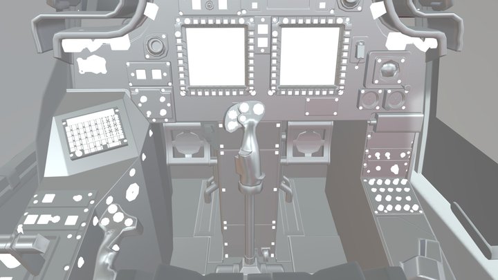 Boeing AH-64D Longbow Apache Attack Helicopter 3D Model