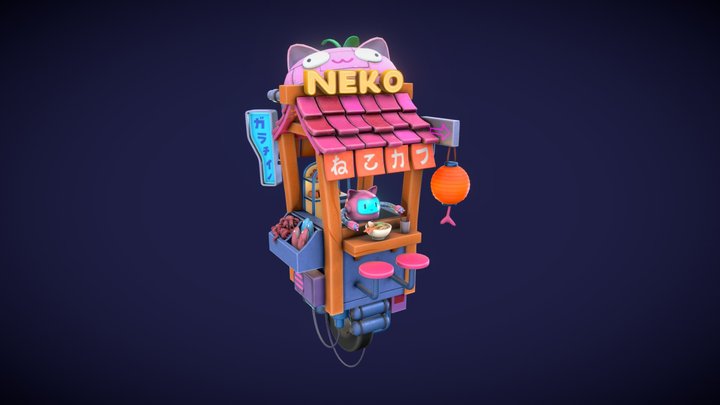 Neko Cafe 3D Model