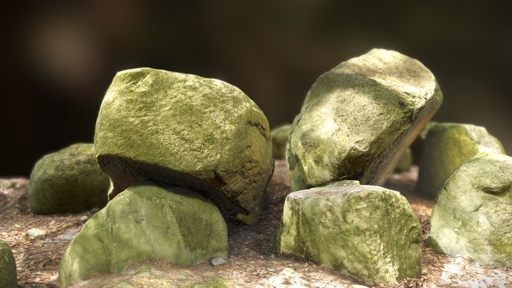 Megalithic Tomb from "Schmietkow", Germany 3D Model