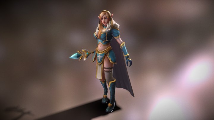 Fantasy Chess RPG Character - Obrimos 3D Model