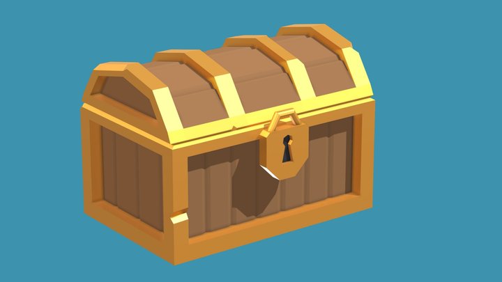 Treasure Chest 3D Model