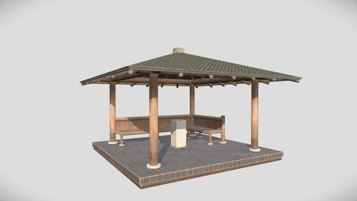 Outdoor Pavillion 3D Model