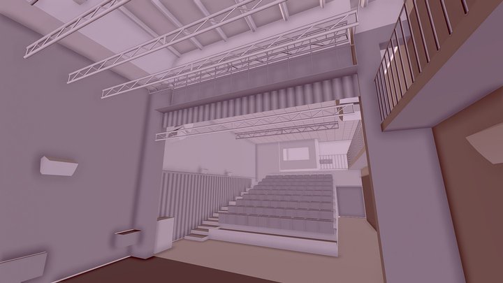Valstybinio Šiaulių dramos teatro mažoji salė 3D Model