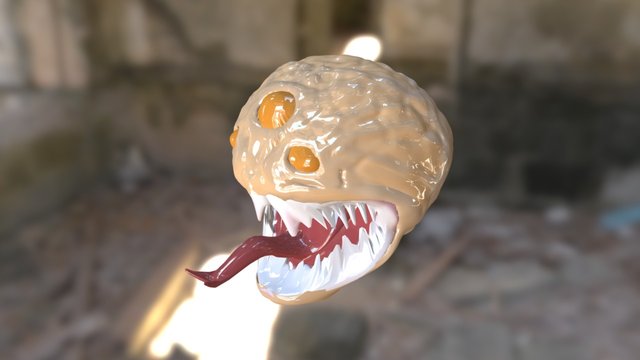 Alien Head #3 (sculptGL only) 3D Model
