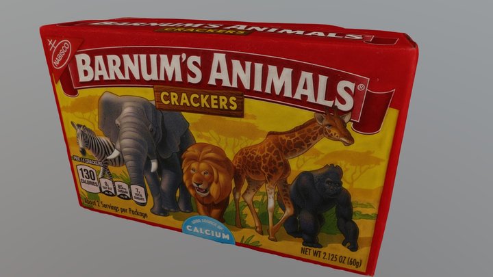 Barnum's Animal Crackers - Scanned w/ Metashape 3D Model