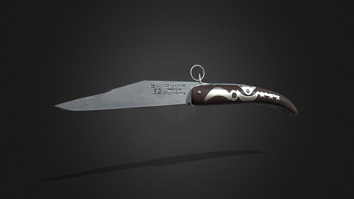 Egyptian pocket knife (matwa) 3D Model