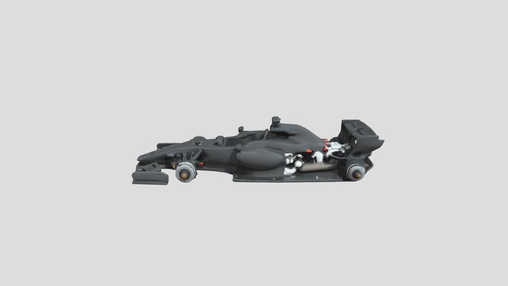 F1 car Low poly 3D Model