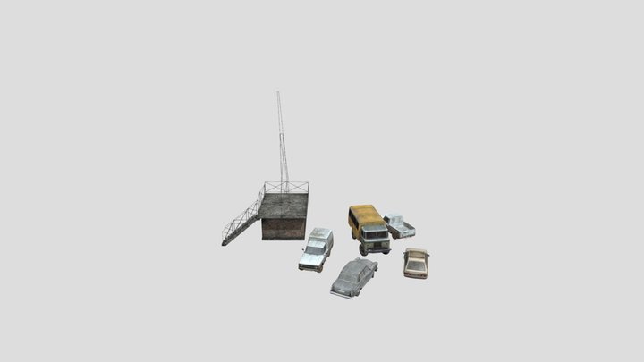 Watercolor Scene 3D Model