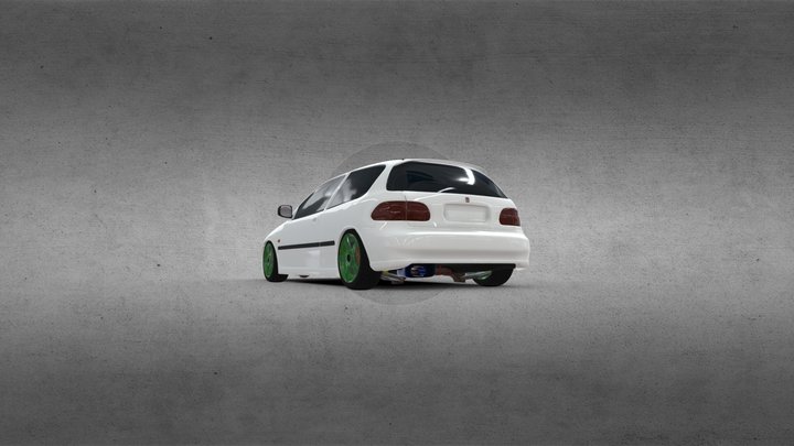 Honda Civic EG6 3D Model