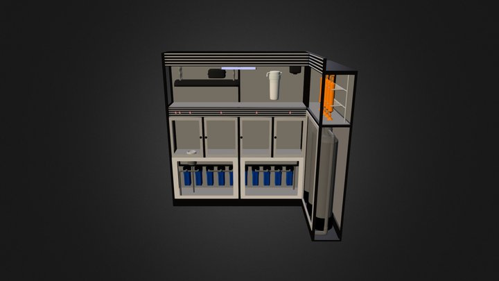 Depot Isi Ulang Air Minum 3D Model