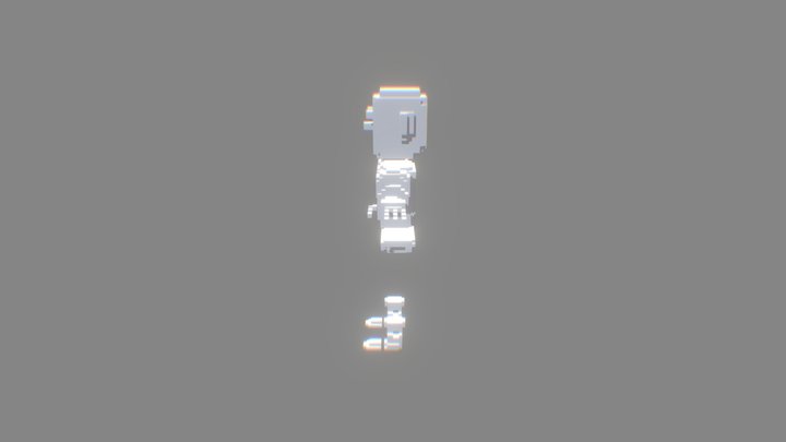 Voxel Mannequin 3D Model