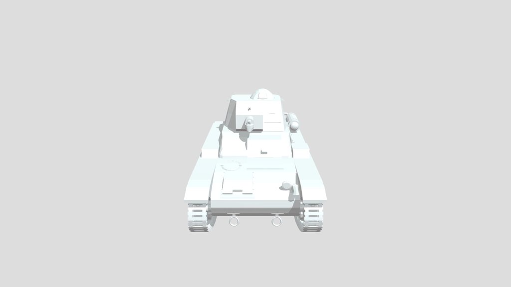 Low Poly Renault R35 Tank