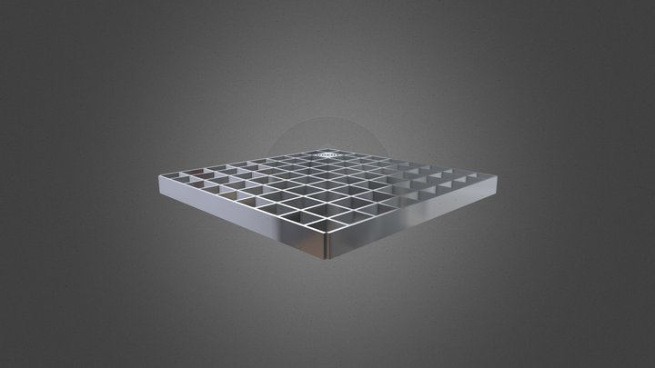 Решетка сталь. яч. GRENT Plas T 300х300 В125 3D Model