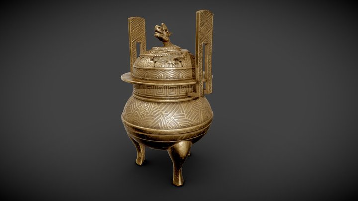 dragon_incense_burner_low 3D Model