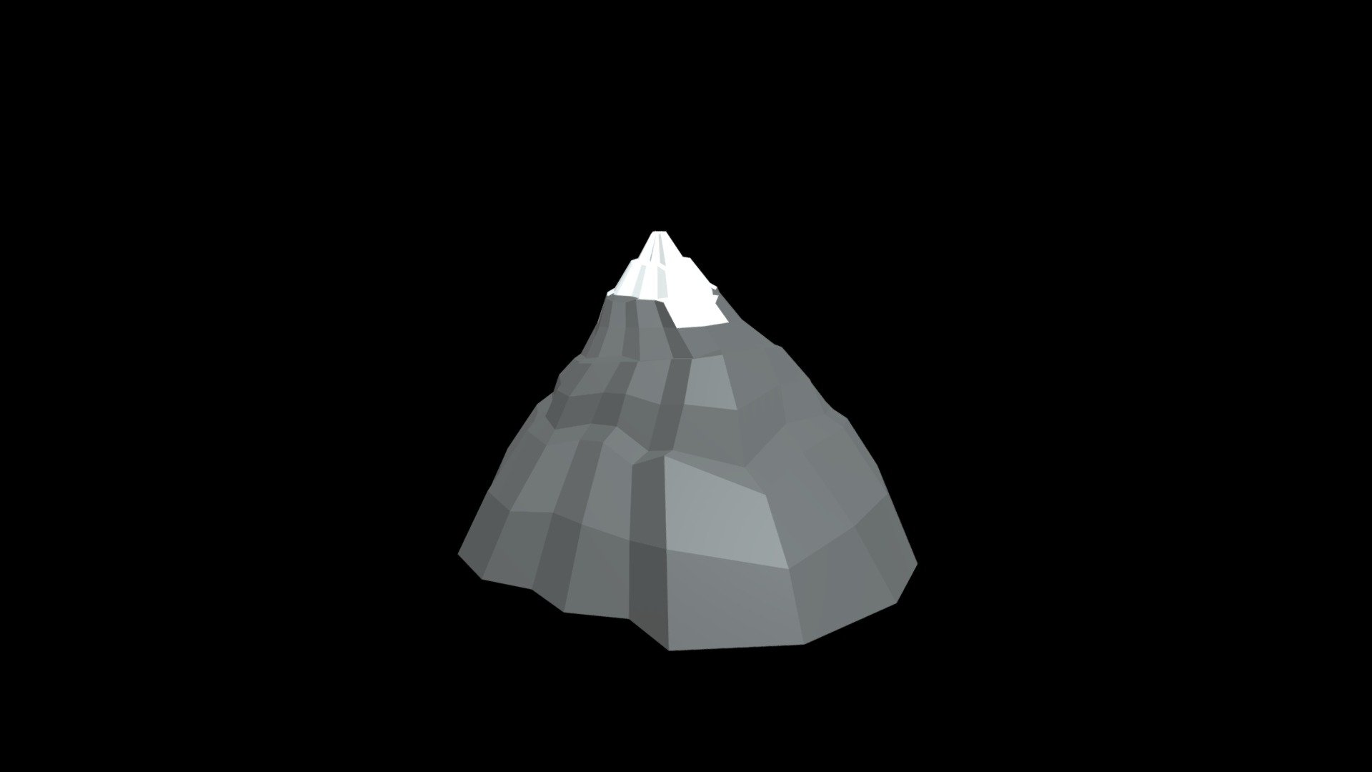 Low Poly mountain quick build