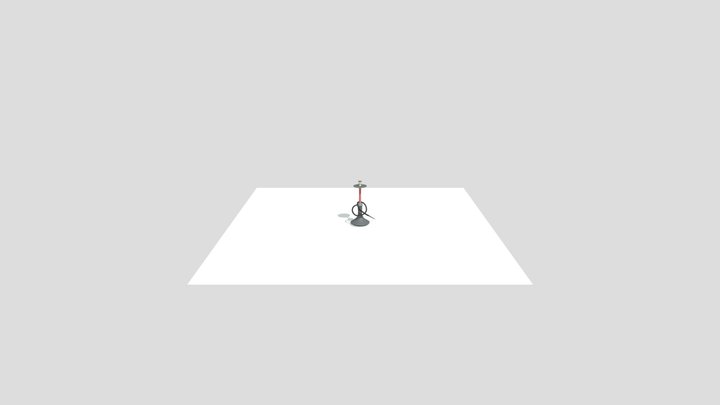 Low poly Hookah (Geometry Hookah) 3D Model