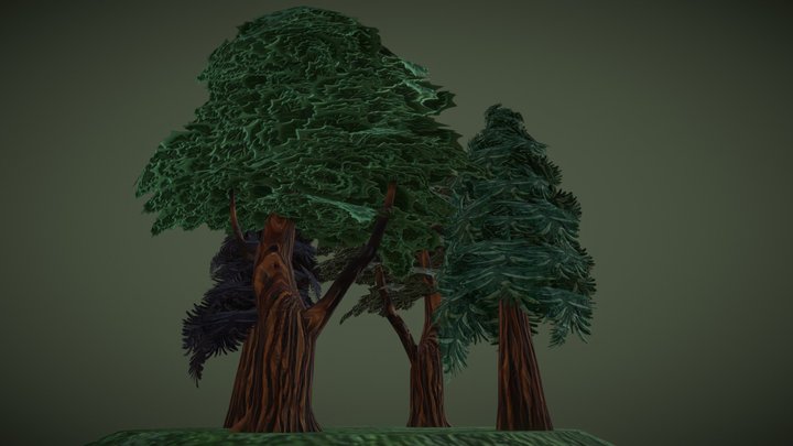 Forest Trees 3D Model