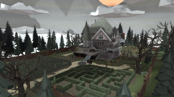 Pink Palace Reg World outside added 3D Model