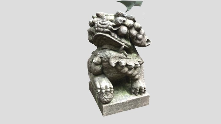 灵隐寺狮子2 lion 3D Model