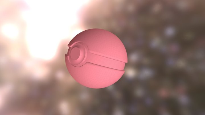 Pokeball 3D Model