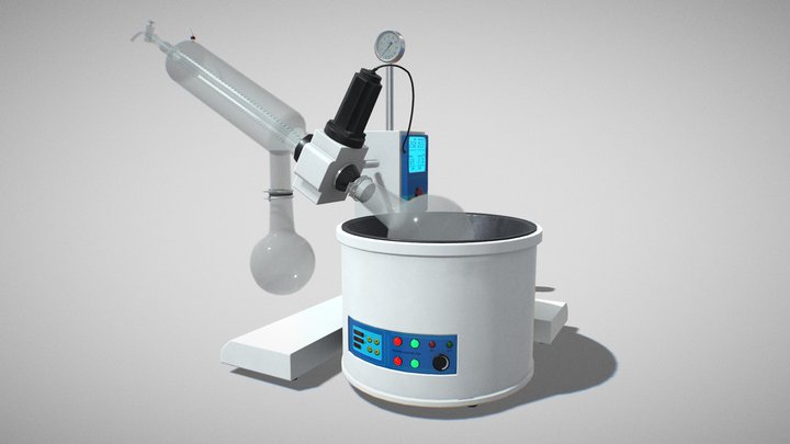 Laboratory rotary evaporator 3D Model