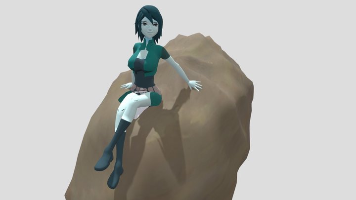 Entrega parcial 2 - Personaje Toon con rig 3D Model