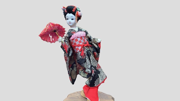 Geisha Doll 3D Model