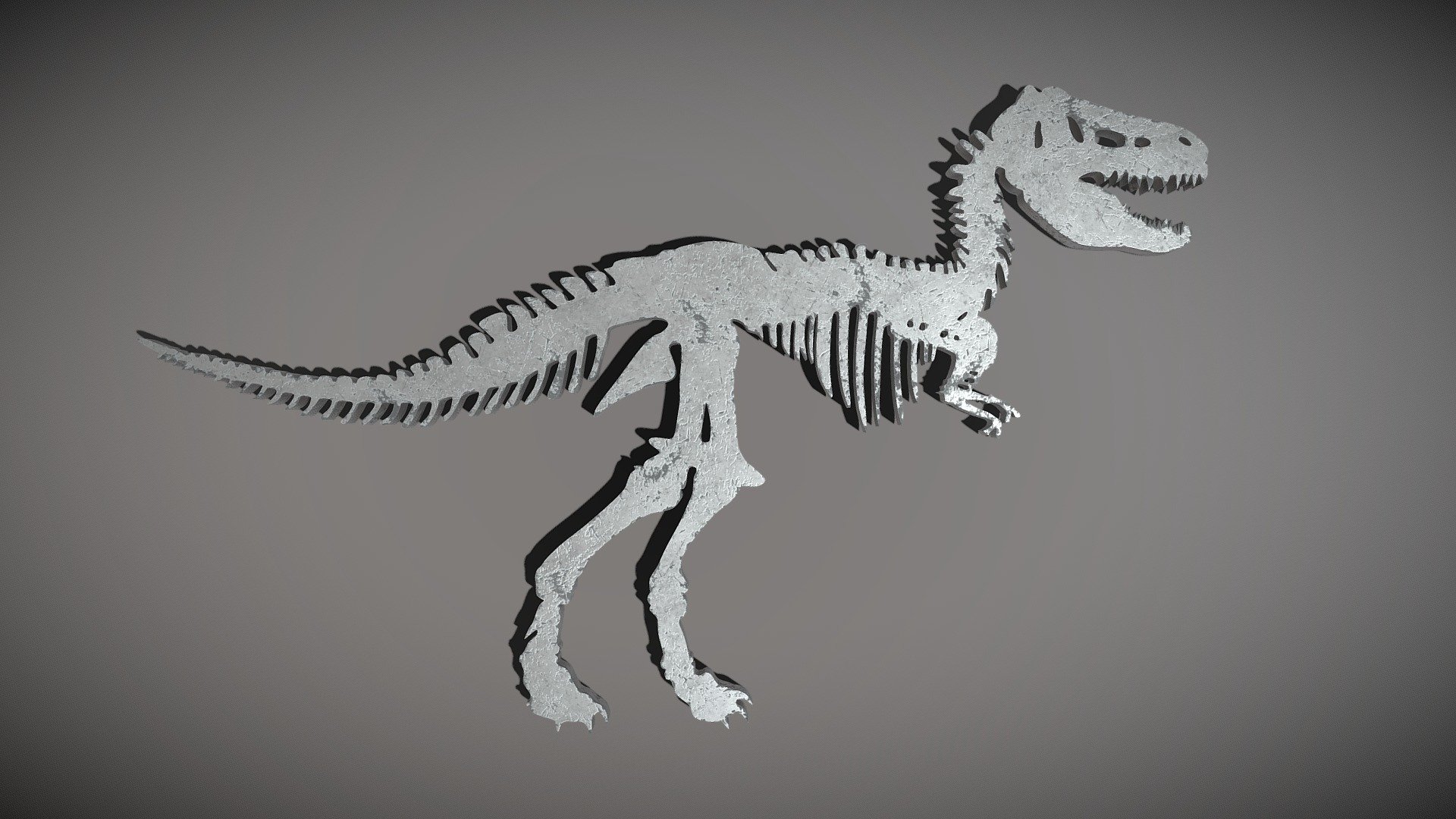 Dinosaur Skeleton Printable Download Free 3D model by Ed (Ed3D