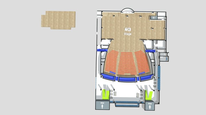 Big_Theater_1st floor_대극장1 3D Model