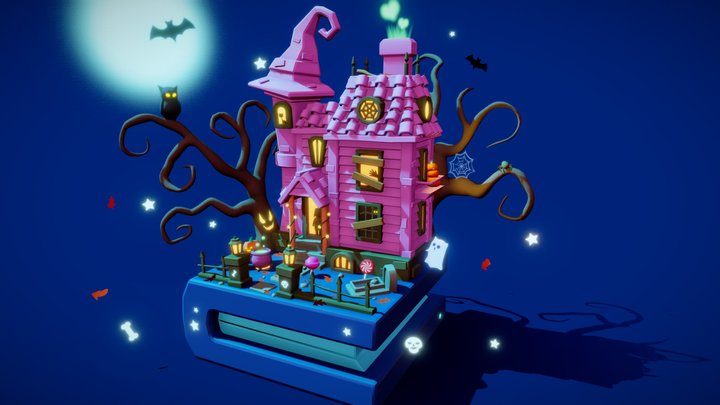Spooky House - Haunted House Contest Entry 3D Model