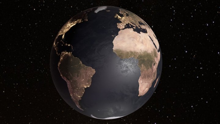 Earth(Optional Text on top) 3D Model